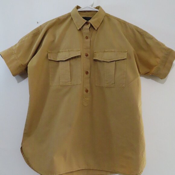 J.Crew Cotton Khaki Cargo Style Pullover Size 00 - Picture 6 of 9